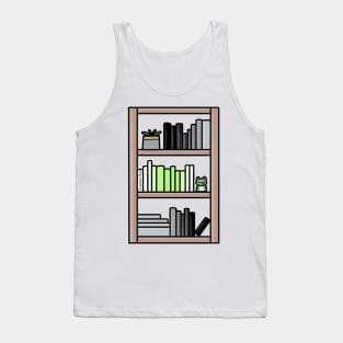 Subtle Agender Pride Bookcase Tank Top